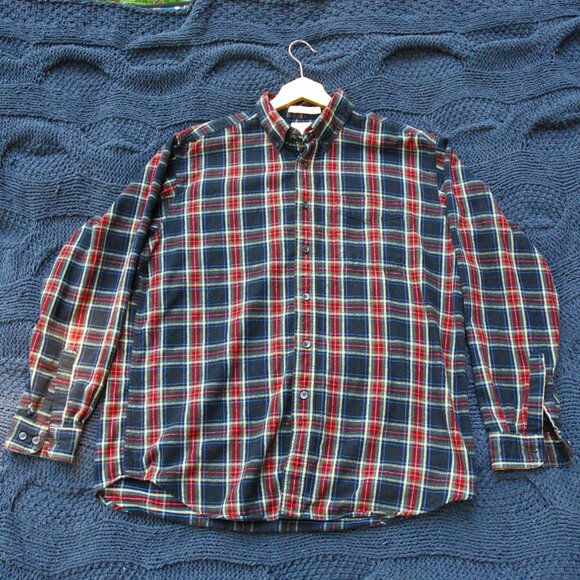 2000's- L.L. Bean Button Down Flannel Size L - Picture 1 of 4